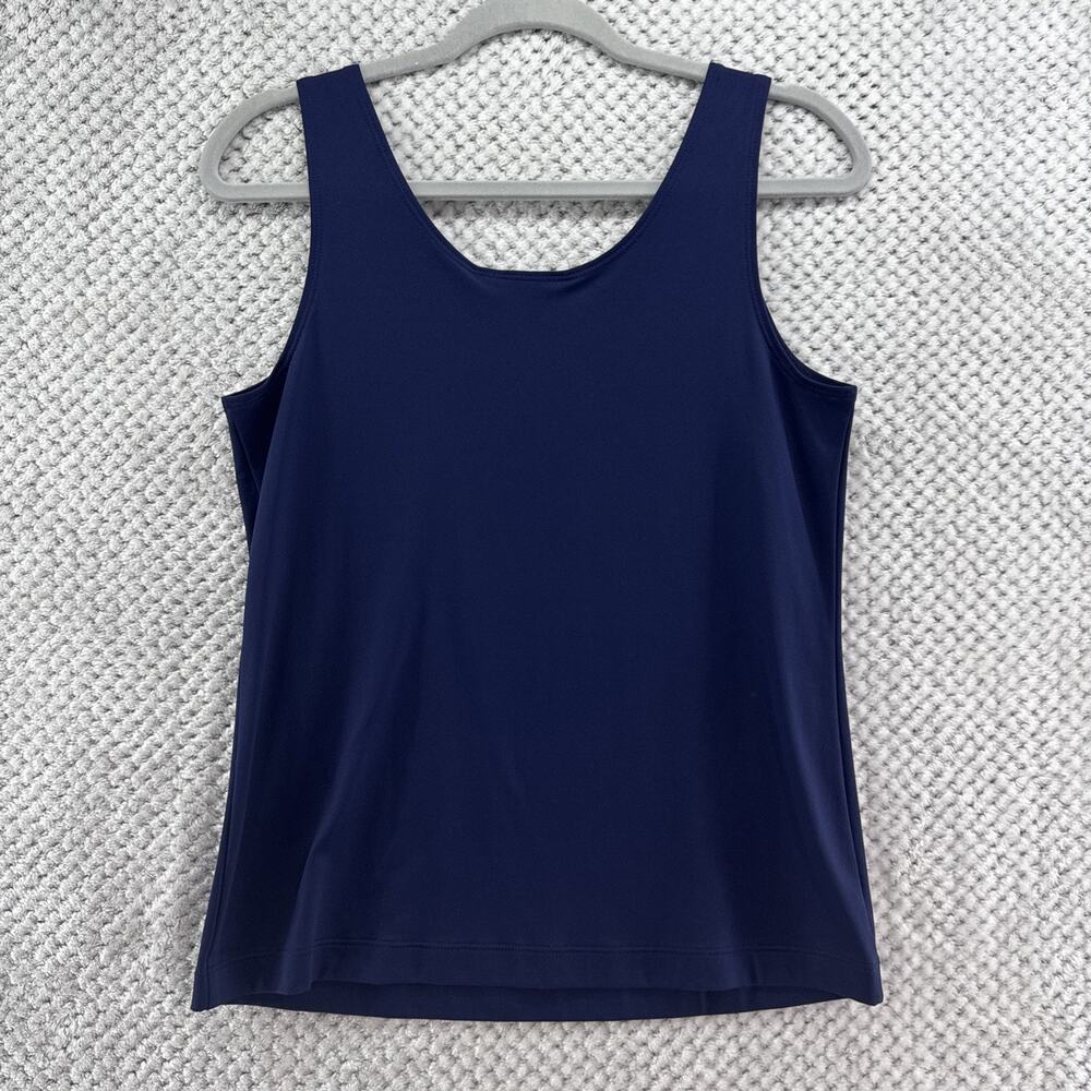 Chicos Lot of 2 Tank Top Womens 1 M/8 Blue Orange Scoop Neck Sleeveless Casual - Picture 8 of 12